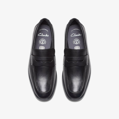 Jonwin Craft Youth Black Leather | Clarks on Sale