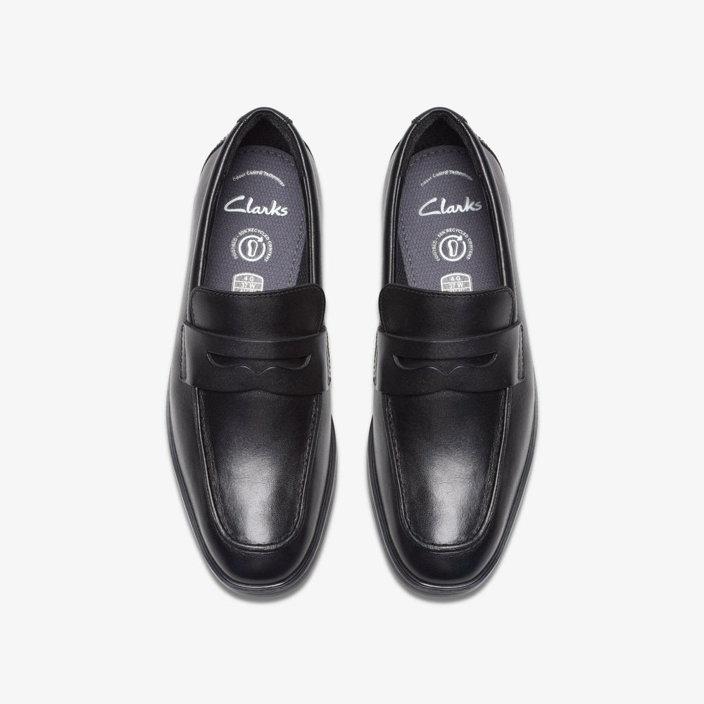 Jonwin Craft Youth Black Leather | Clarks on Sale
