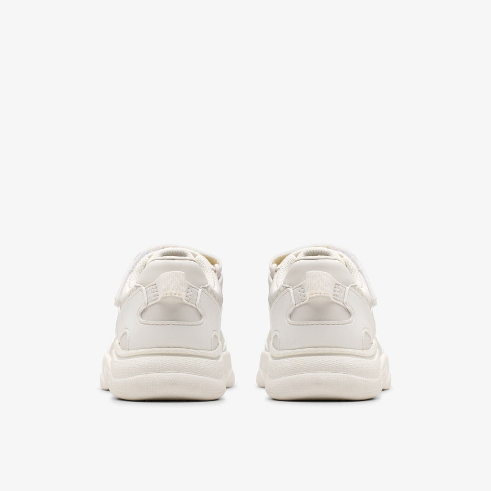Feather Pace Kid White | Clarks discount