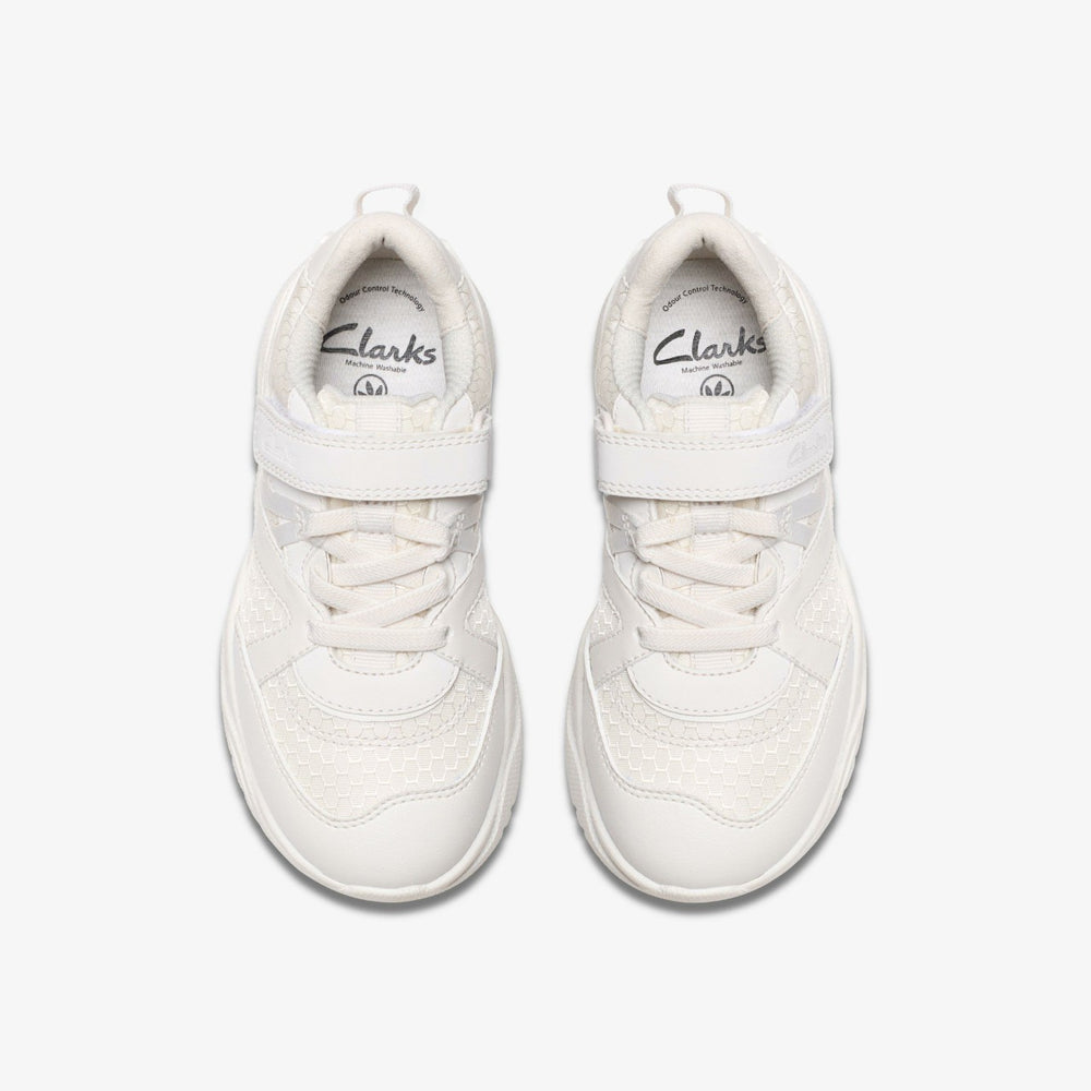 Feather Pace Kid White | Clarks discount
