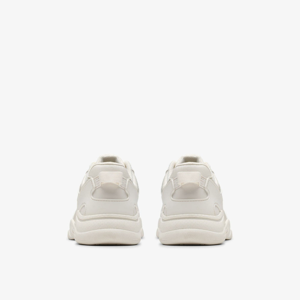 Feather Pace Older White | Clarks online