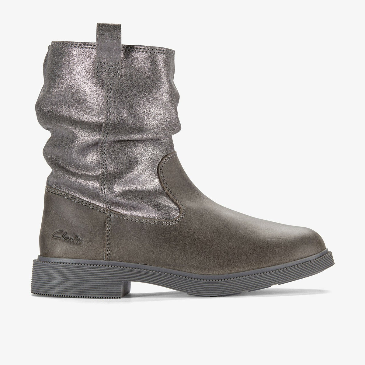 Oaklyn Top Kid Pewter Suede | Clarks discount