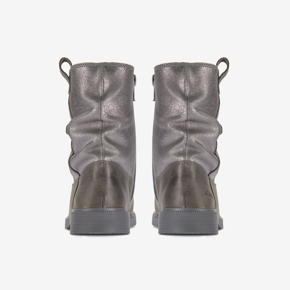 Oaklyn Top Kid Pewter Suede | Clarks discount