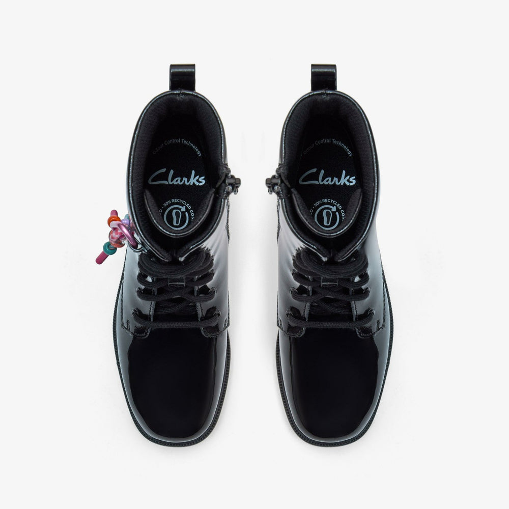Oaklyn Charm Older Black Patent | Clarks online