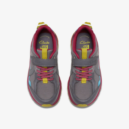 Selva Hero Kid Dark Grey Combination | Clarks outlet