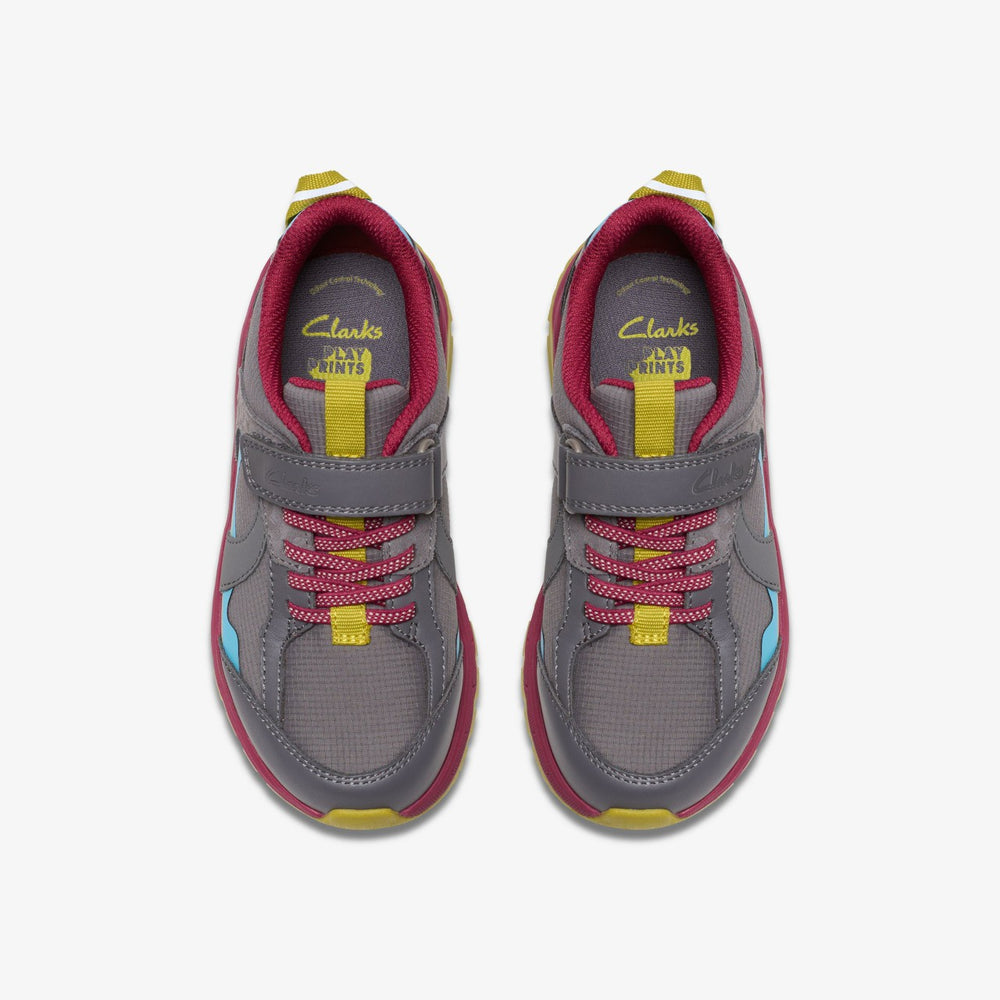 Selva Hero Kid Dark Grey Combination | Clarks outlet