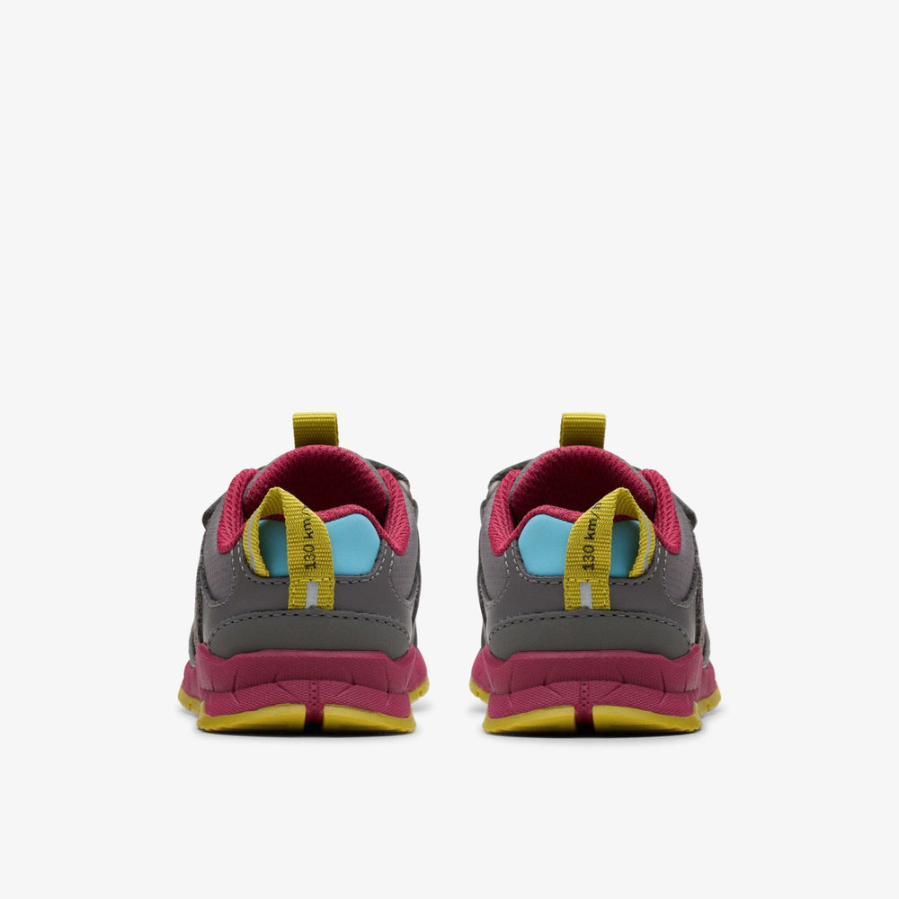 Selva Hero Toddler Dark Grey Combination | Clarks outlet