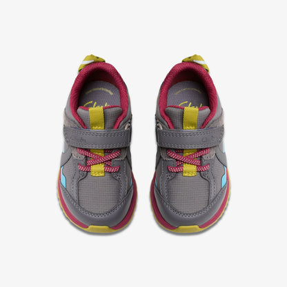 Selva Hero Toddler Dark Grey Combination | Clarks outlet