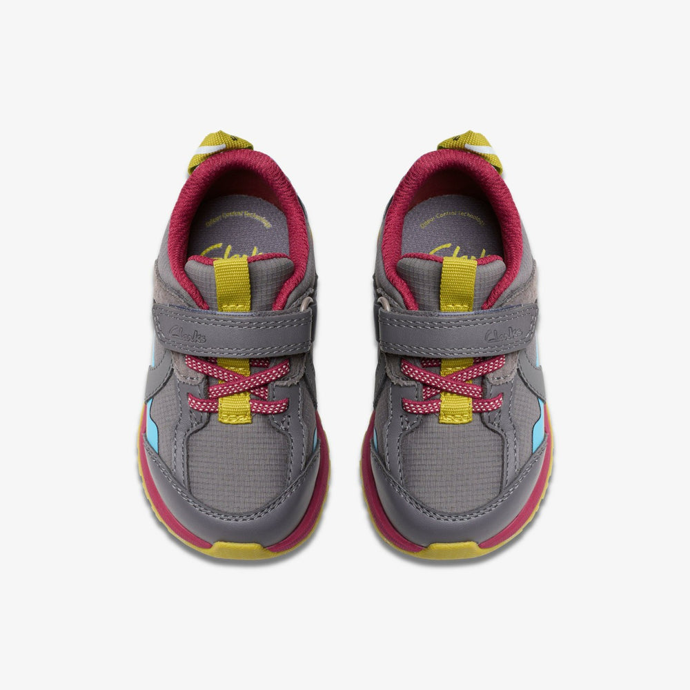 Selva Hero Toddler Dark Grey Combination | Clarks outlet