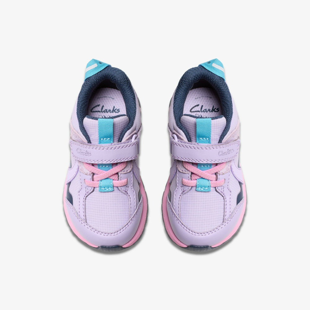 Selva Hero Toddler Lilac Combination | Clarks outlet