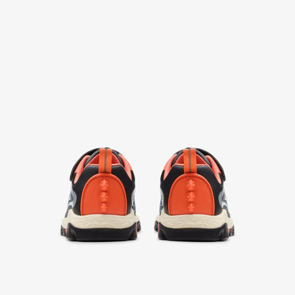 Steggy 2 Fly Kid Black/Orange | Clarks for sale