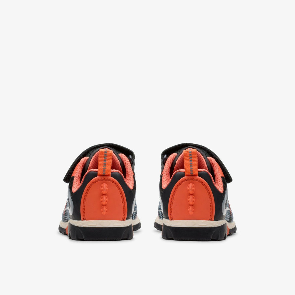 Steggy 2 Fly Toddler Black/Orange | Clarks outlet