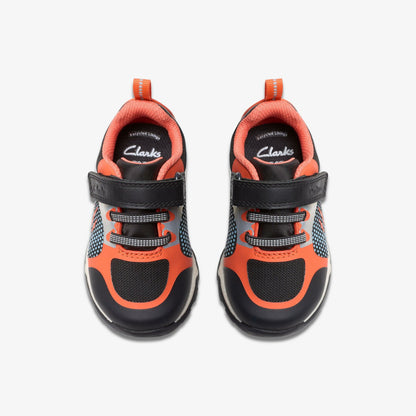 Steggy 2 Fly Toddler Black/Orange | Clarks outlet