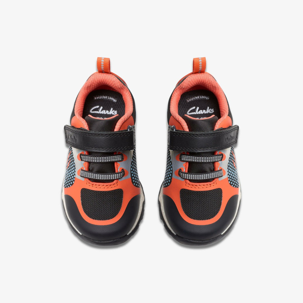 Steggy 2 Fly Toddler Black/Orange | Clarks outlet