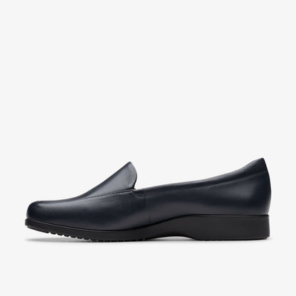 Georgia Loafer Navy Leather | Clarks for sale
