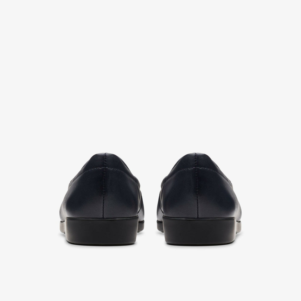 Georgia Loafer Navy Leather | Clarks for sale