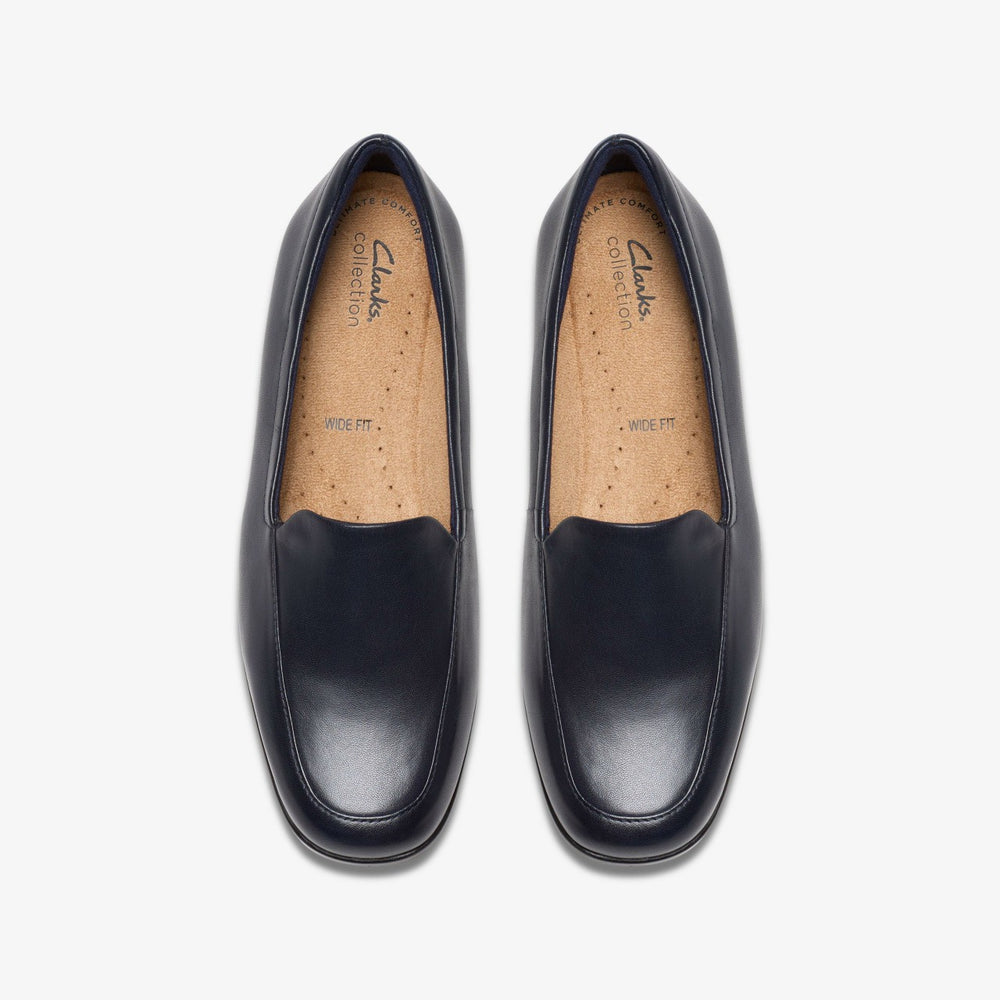 Georgia Loafer Navy Leather | Clarks for sale