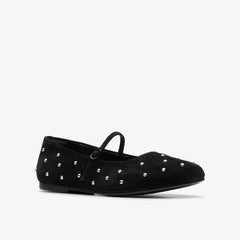 Livia Stud Black Suede | Clarks for sale