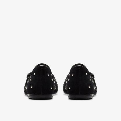 Livia Stud Black Suede | Clarks for sale
