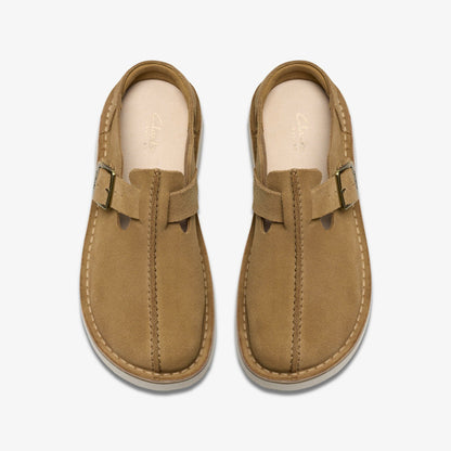 Solsbury Mule Dark Sand Suede | Clarks online