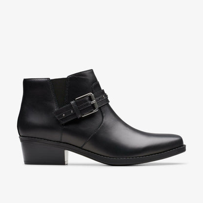 Danyelle Wish Black Leather | Clarks outlet