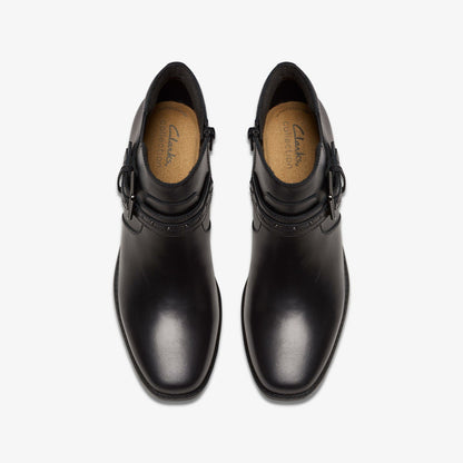 Danyelle Wish Black Leather | Clarks outlet