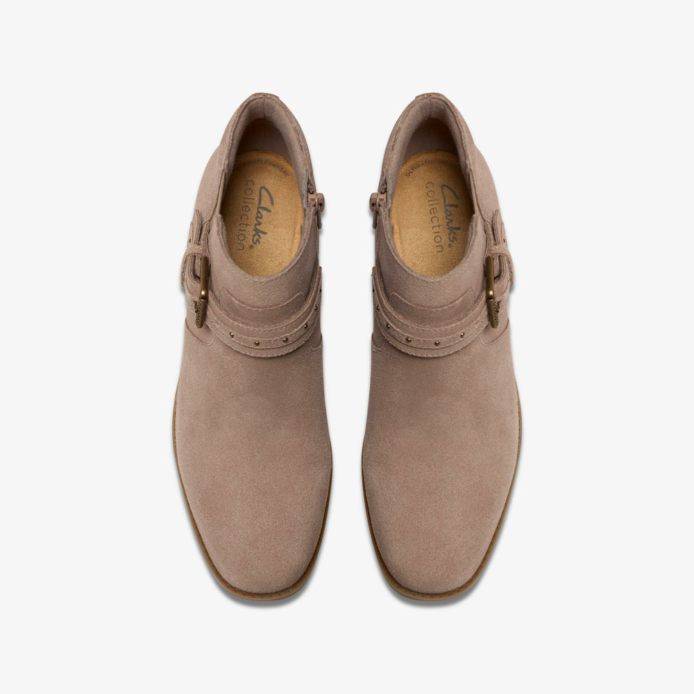 Danyelle Wish Light Taupe Suede | Clarks outlet