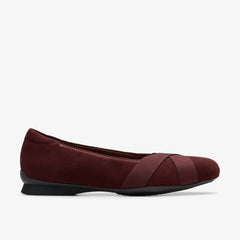 Jazmynn Gem Merlot Suede | Clarks outlet