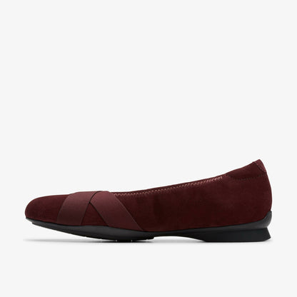 Jazmynn Gem Merlot Suede | Clarks outlet