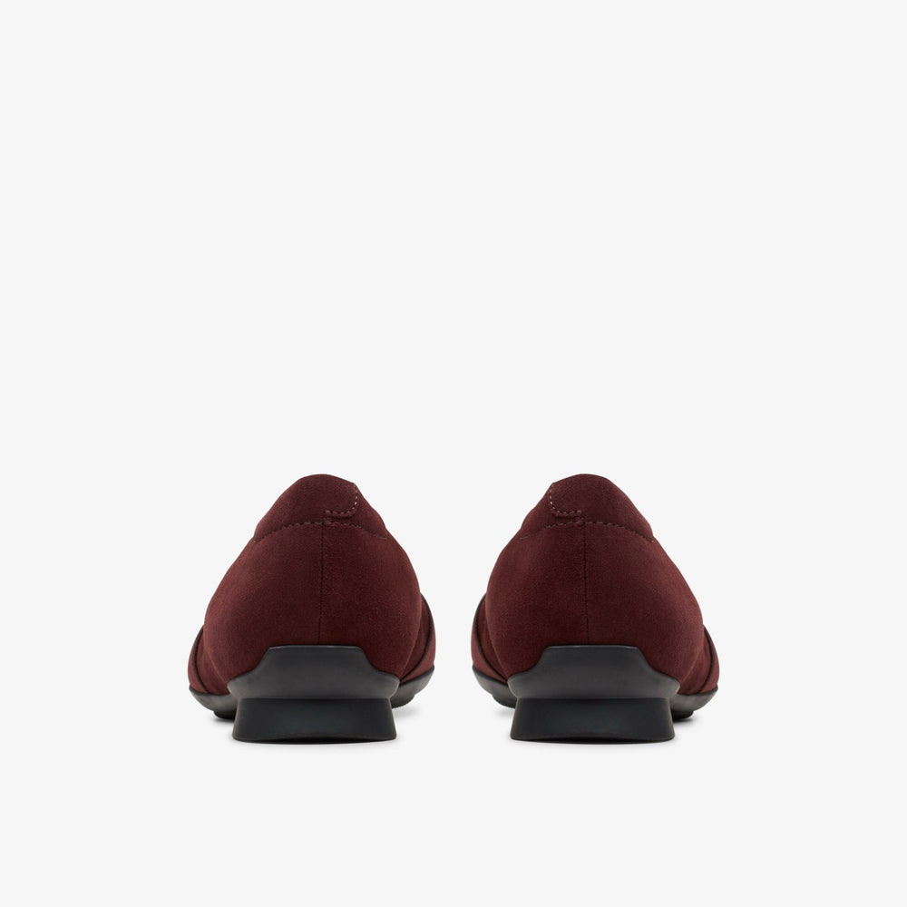 Jazmynn Gem Merlot Suede | Clarks outlet