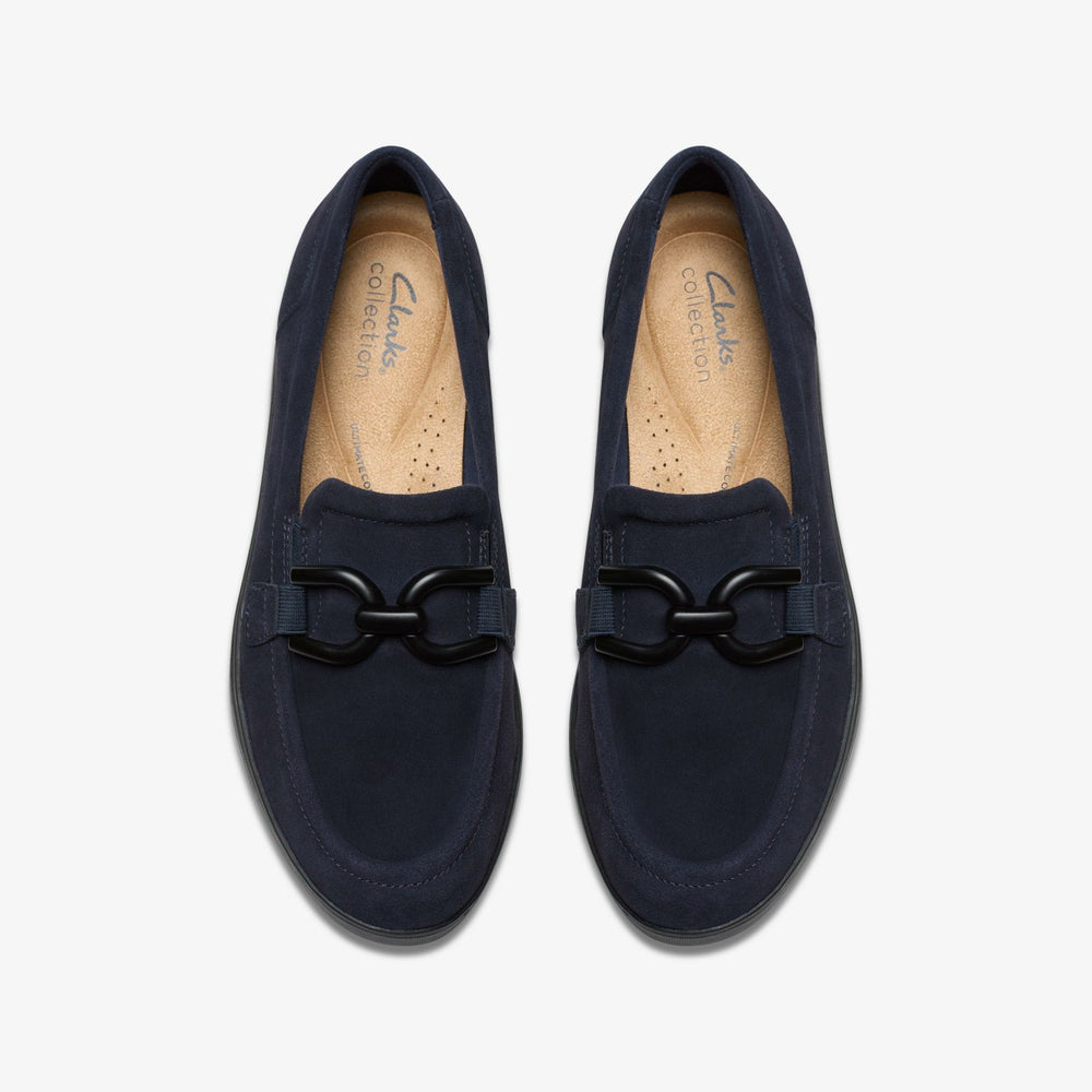 Zylah Top Navy Suede | Clarks Sale