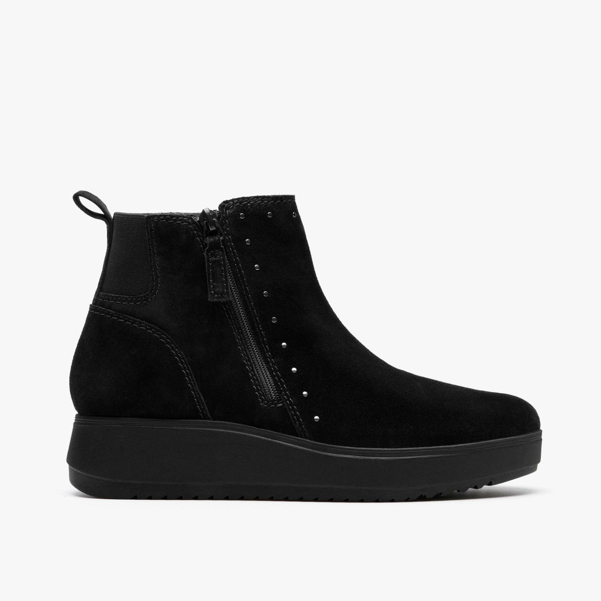Zylah Willow Black Suede | Clarks on Sale