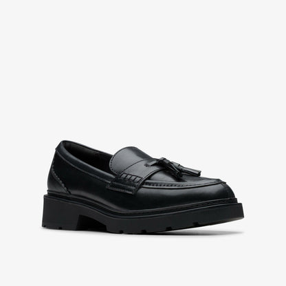 Lauryl Tassel Black Leather | Clarks for sale
