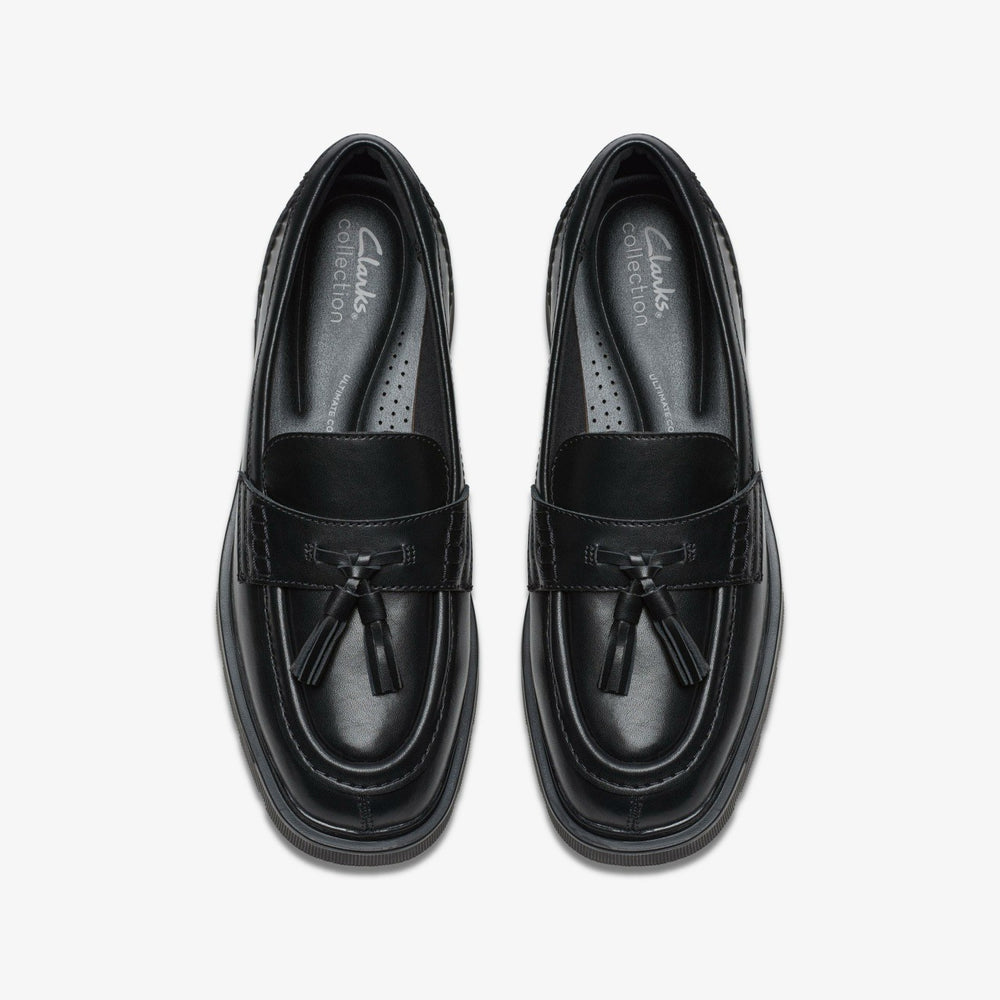 Lauryl Tassel Black Leather | Clarks for sale