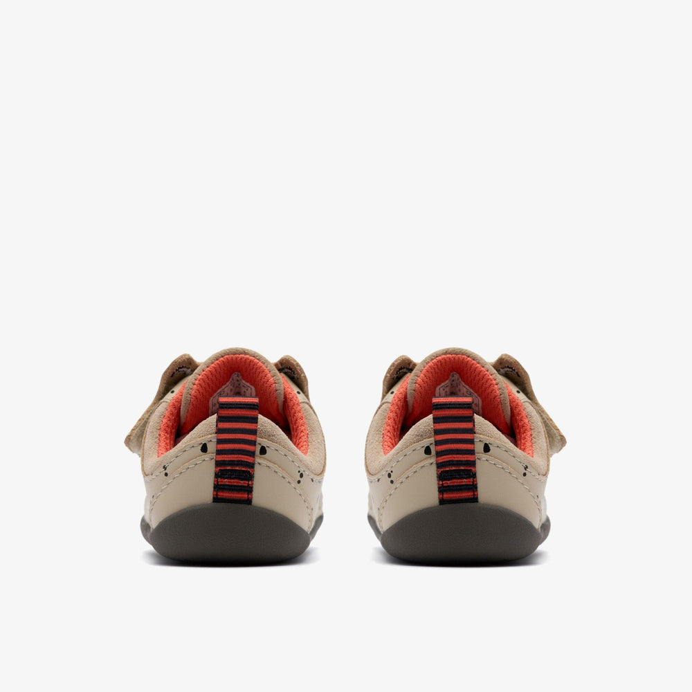 Roamer Wish Toddler Off White Print | Clarks on Sale