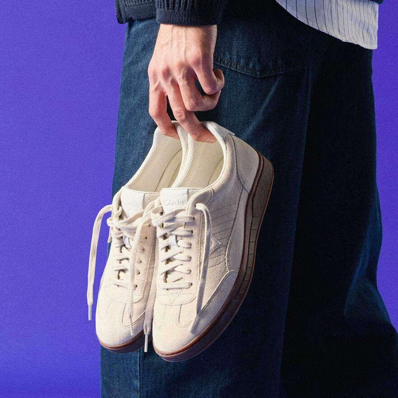 Craft Rally Ace Off White Suede | Clarks outlet