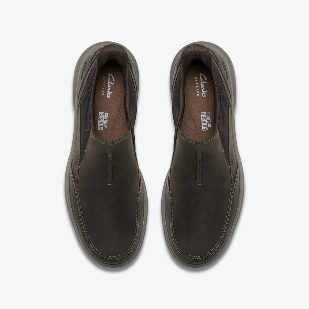 Mullan Step Dark Brown Leather | Clarks outlet