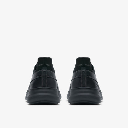 Mullan Easy Black Leather | Clarks for sale