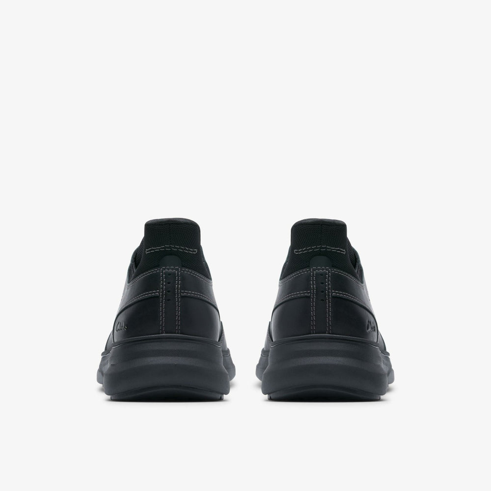 Mullan Easy Black Leather | Clarks for sale