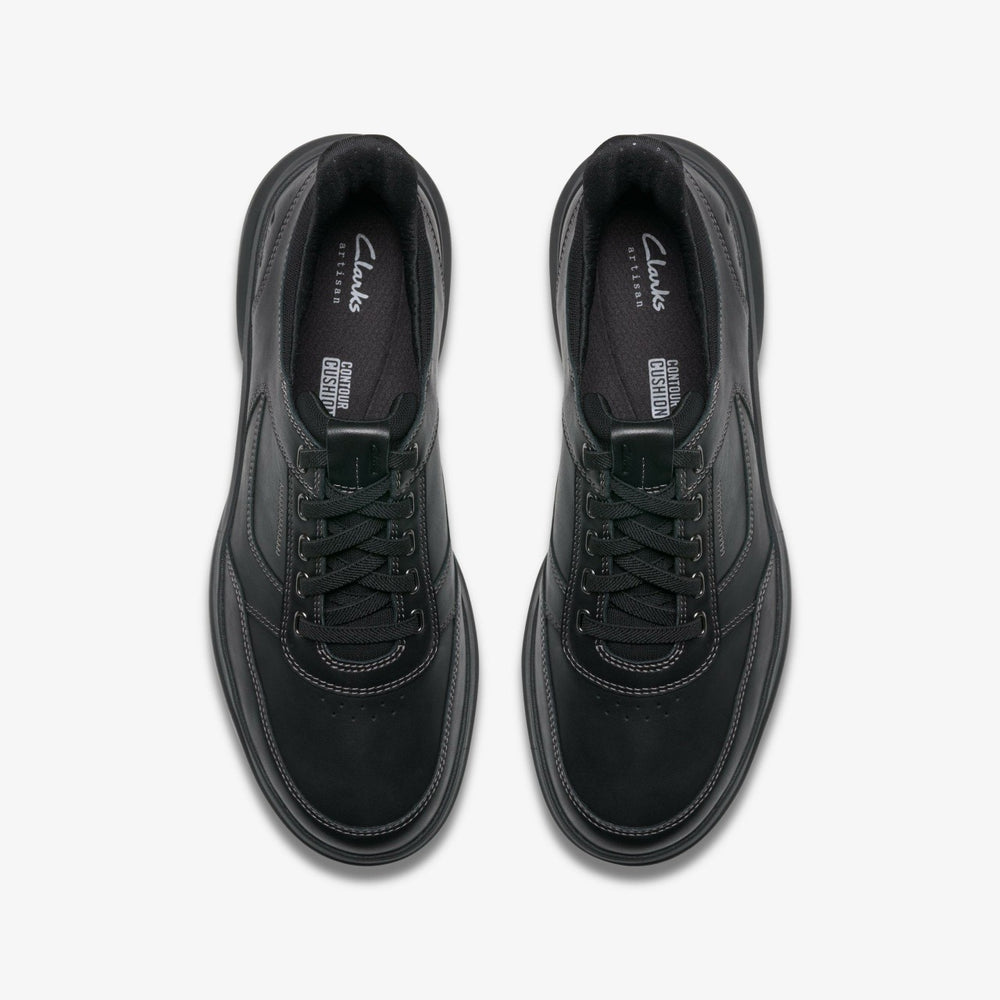Mullan Easy Black Leather | Clarks for sale