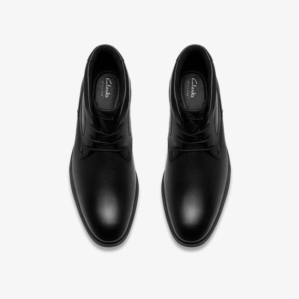 Eldredge Mid Black Leather | Clarks online