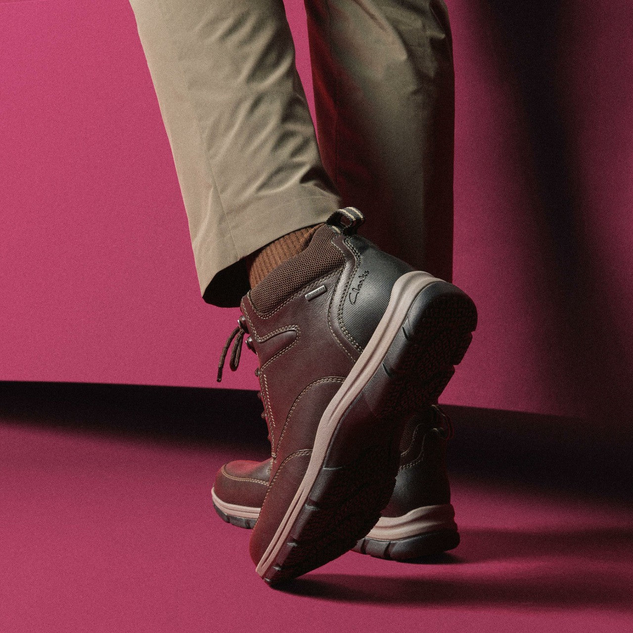 Spypath Hi GORE-TEX Dark Brown Leather | Clarks for sale