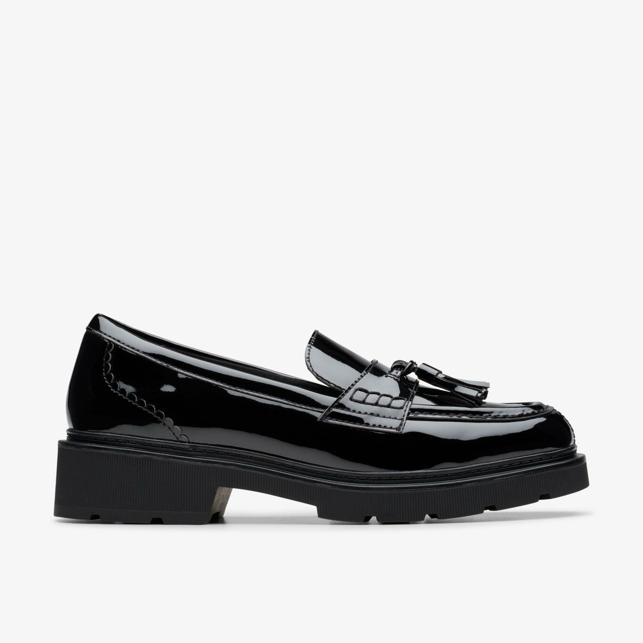 Lauryl Tassel Black Patent | Clarks online