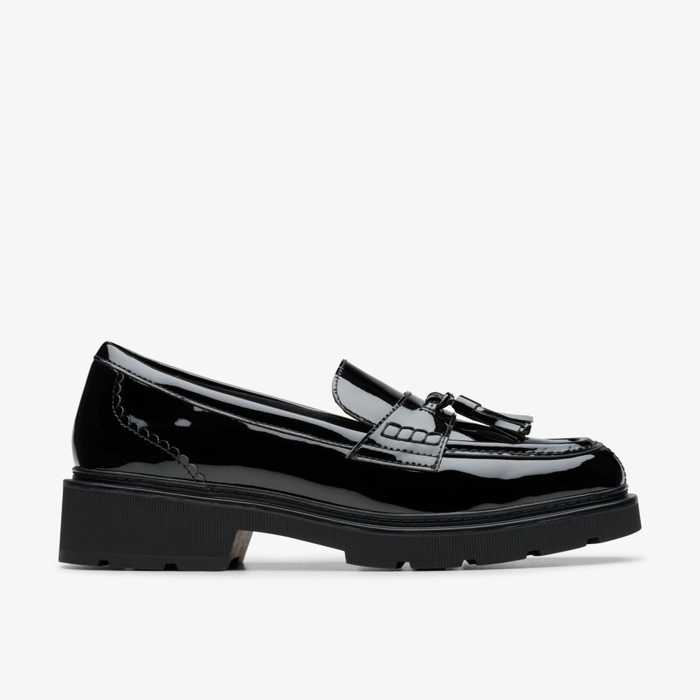 Lauryl Tassel Black Patent | Clarks online