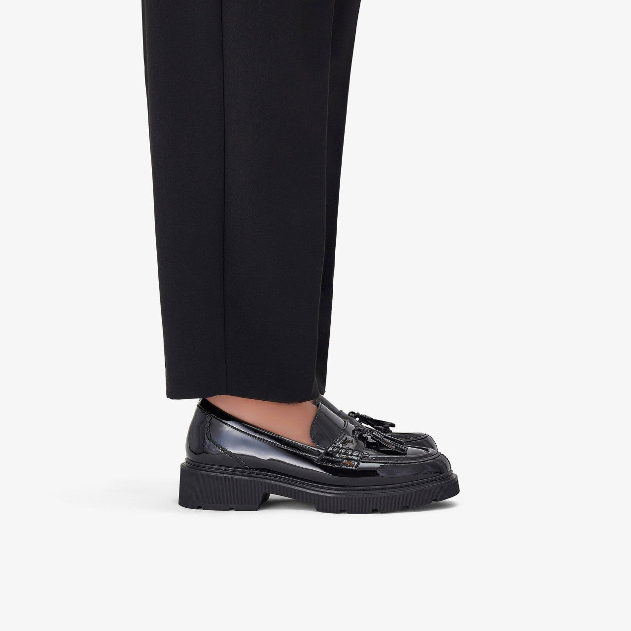 Lauryl Tassel Black Patent | Clarks online