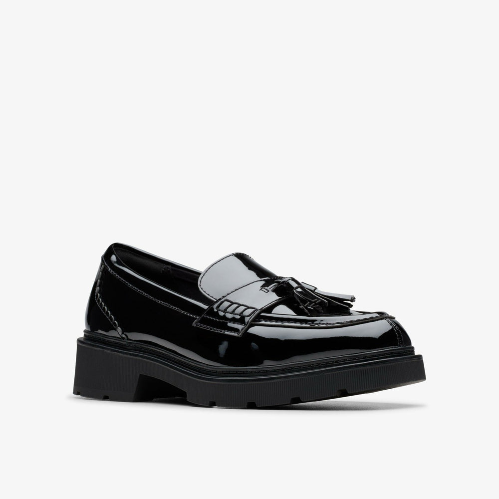 Lauryl Tassel Black Patent | Clarks online