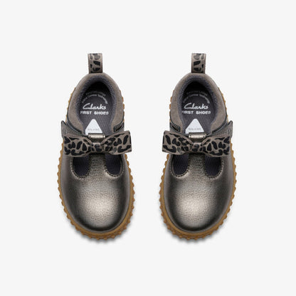 Cove Bow Toddler Silver Metallic | Clarks on Sale