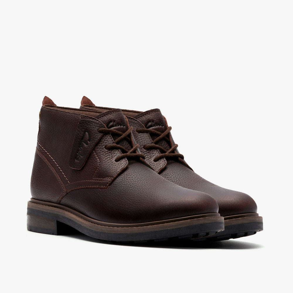 Newford Mid Waterproof Brown Warmlined Leather | Clarks Sale