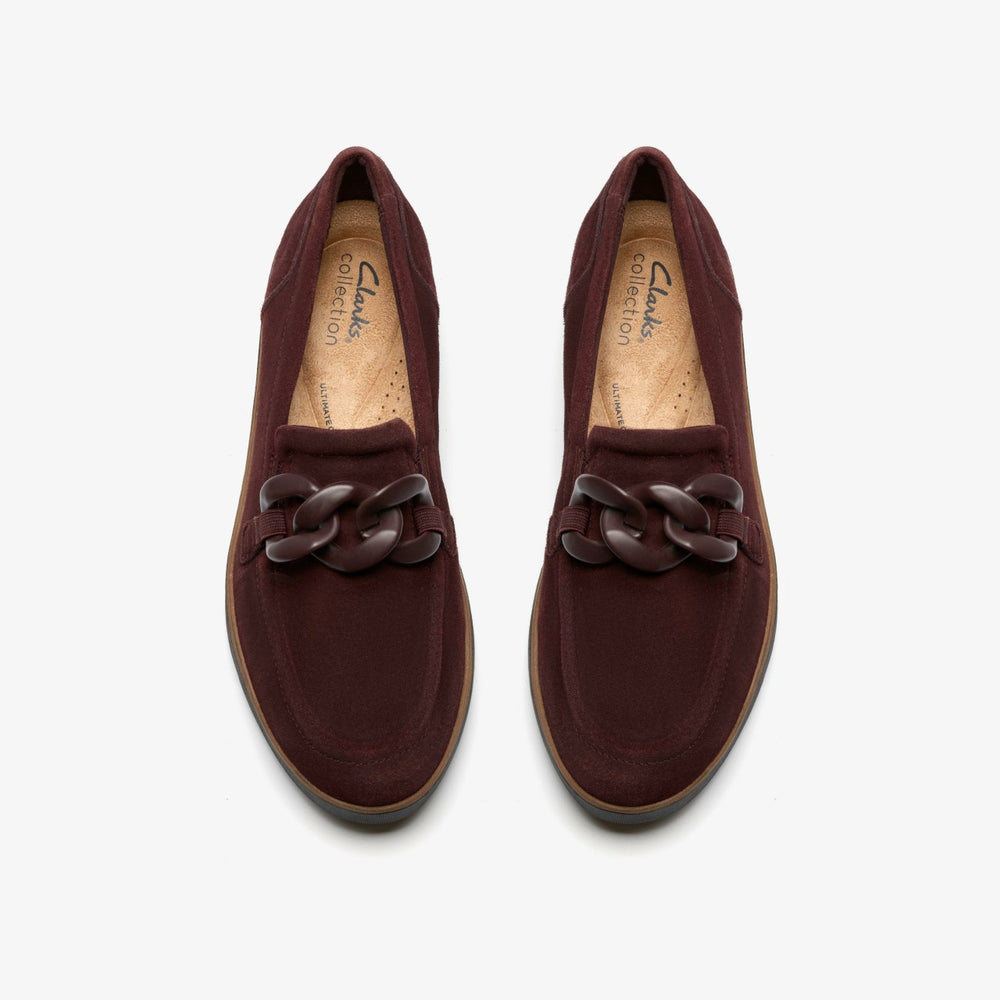 Zylah May Merlot Suede | Clarks discount