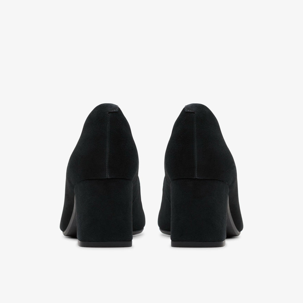 Fernie Court Black Suede | Clarks outlet
